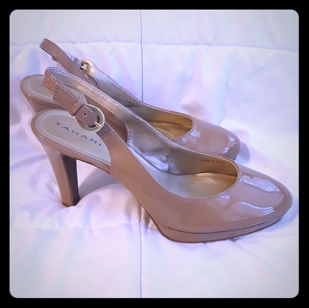Tahari nude heels size 9 - Carolyn